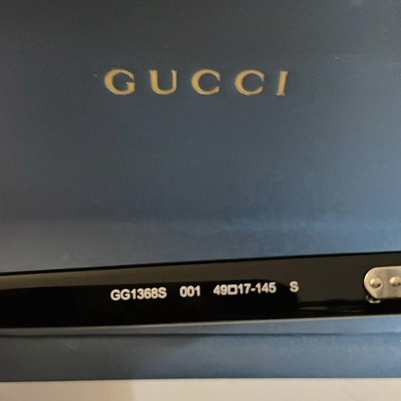 NEW GUCCI GG1368S 001 half SUNGLASSES with rhinestones and case - Picture 11 of 16